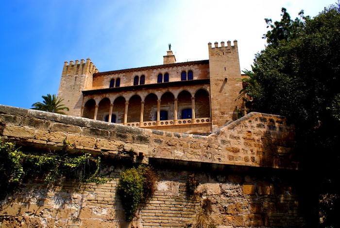 Palace of Almudaina in Palma de Mallorca, Spain