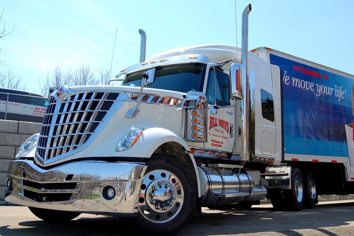 White International Truck with "All Ways" Logo