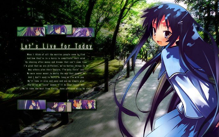 Let's Live for Today Anime Wallpaper