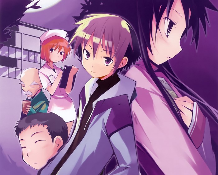 Hanbun no Tsuki ga Noboru Sora characters