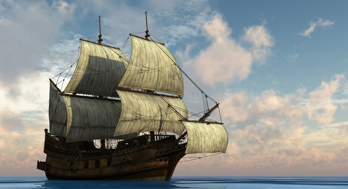 Sailing Ship on the Ocean