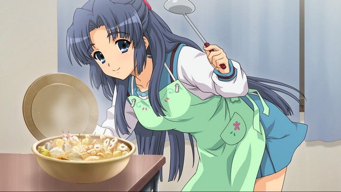 Kyon from The Melancholy of Haruhi Suzumiya cooking