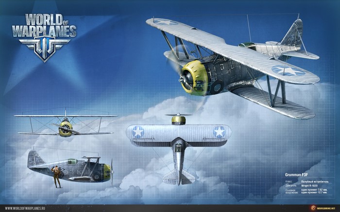 Grumman F3F from World of Warplanes
