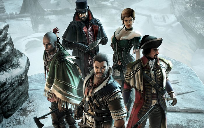 Group of characters from Assassin's Creed III