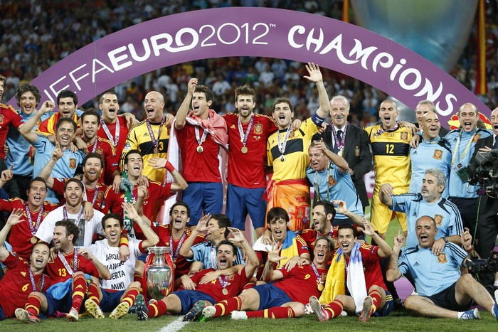 Spain National Football Team UEFA Euro 2012 Champions
