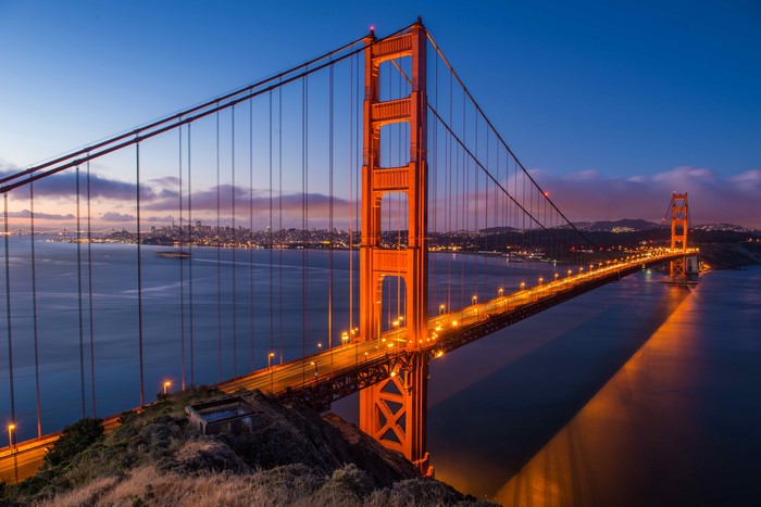 Golden Gate Bridge at Dusk, San Francisco