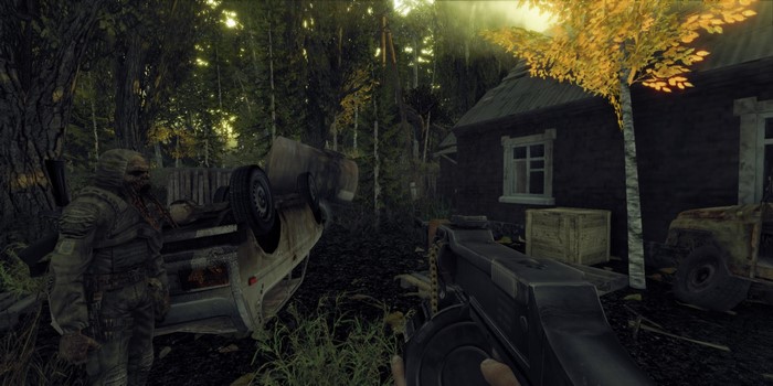 CryZone Online character with overturned car