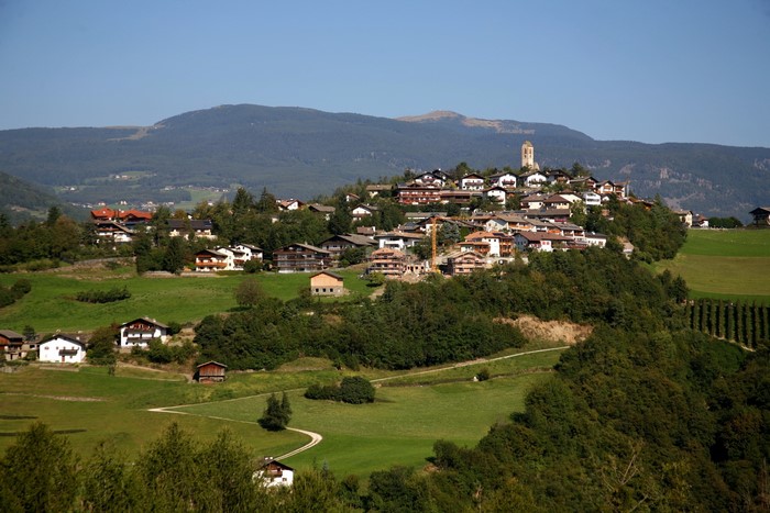 Village on a hill in Italy
