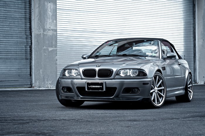 Silver BMW M3 Convertible with Vossen Wheels
