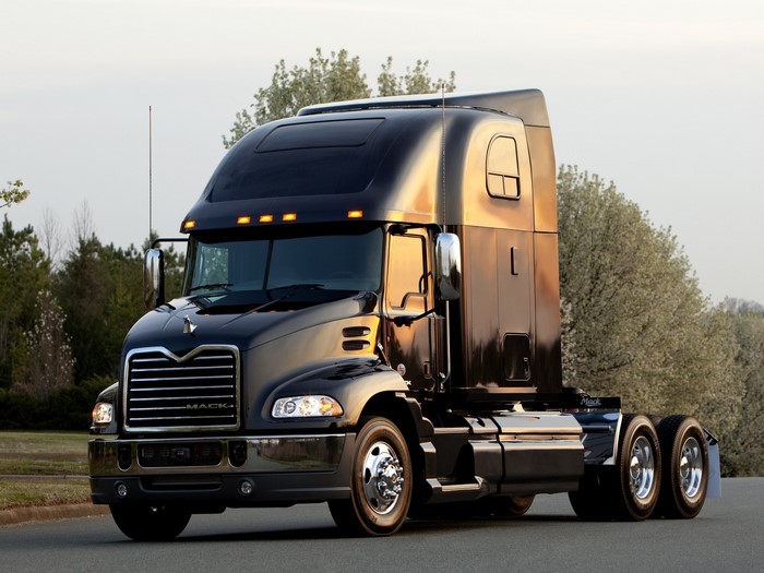 Black Mack Anthem semi-truck on a road