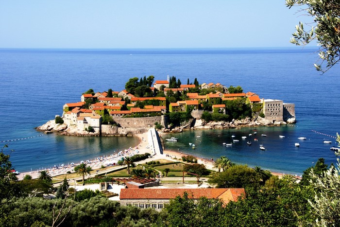 Sveti Stefan island resort in Montenegro