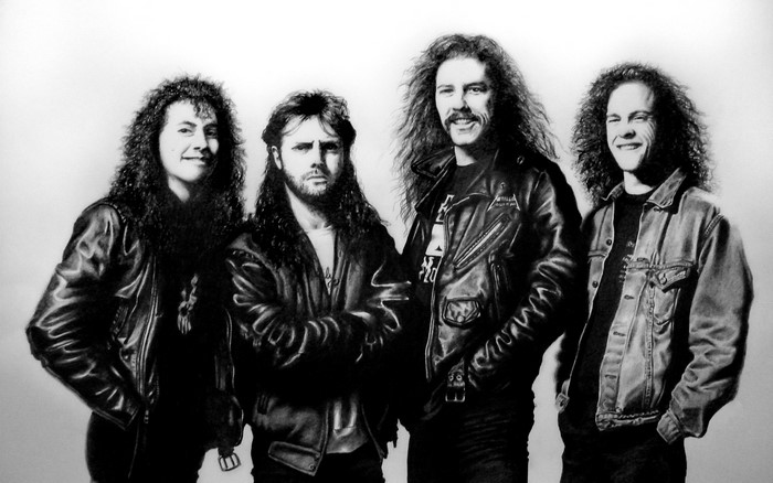 Metallica band members portrait