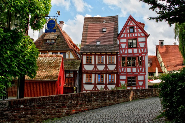 Half-timbered houses in Germany
