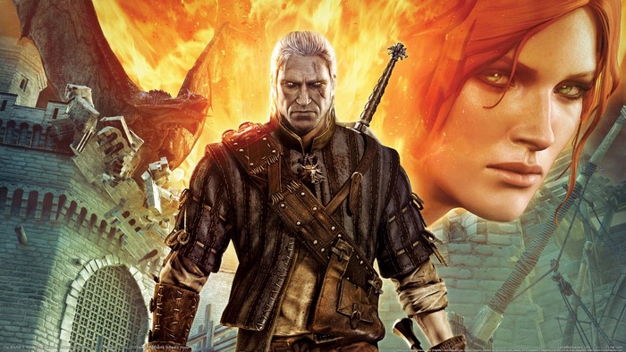 Geralt of Rivia and Triss Merigold from The Witcher 2