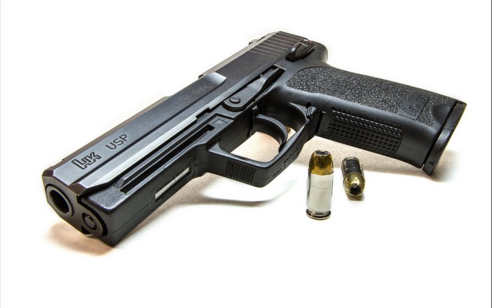 Heckler & Koch USP 45 Auto pistol with ammunition