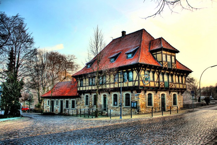 Half-timbered building in Steinfurt, Germany