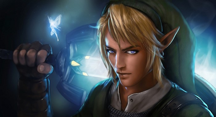 Link from The Legend of Zelda with Navi