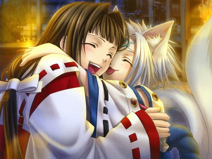 Tamaki Kasuga and Takamagahara from Hiiro no Kakera