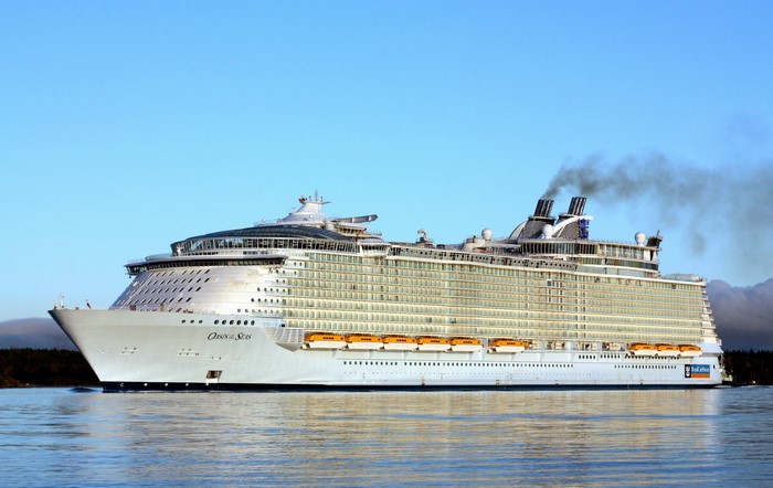 Oasis of the Seas cruise liner sailing on water