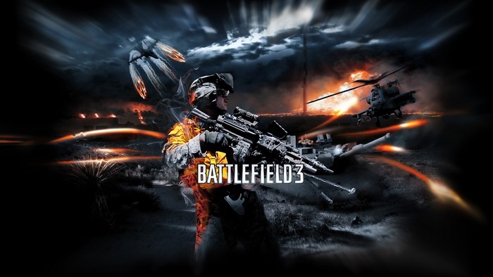 Soldier with Battlefield 3 logo