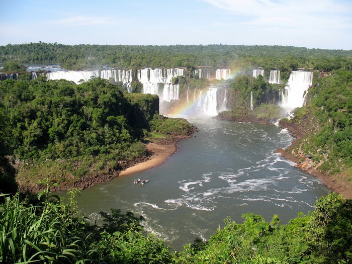 Iguazu Falls with Rainbow
