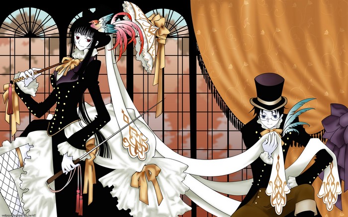 xxxHOLiC: Two characters with parasols