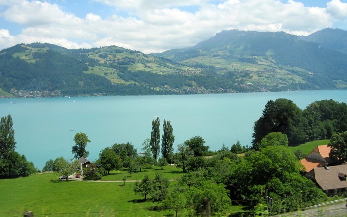 Lake Thun near Interlaken, Switzerland