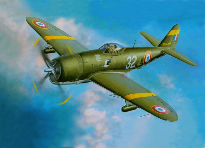 Republic P-47D Thunderbolt "The Jug" in flight