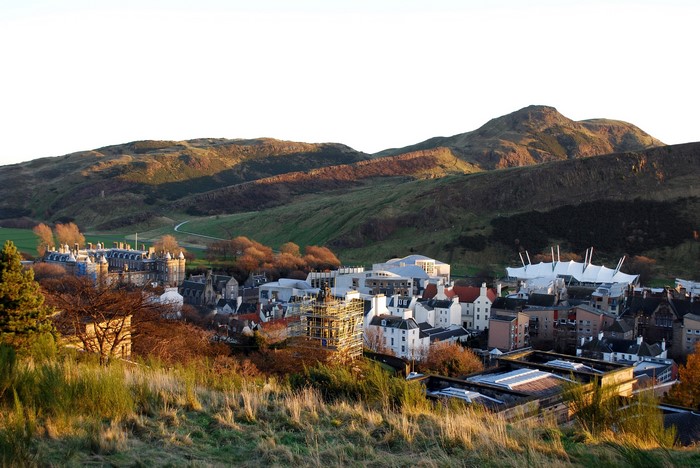 Edinburgh, Scotland with Arthur's Seat in the background
