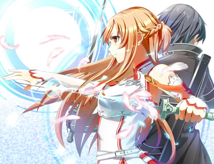 Asuna and Kirito from Sword Art Online