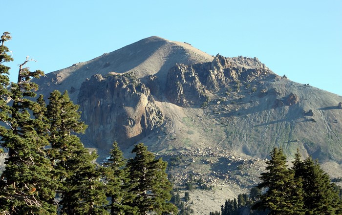 Lassen Peak mountain in Lassen Volcanic National Park, California
