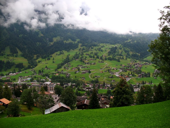 Grindelwald, Switzerland mountain village landscape