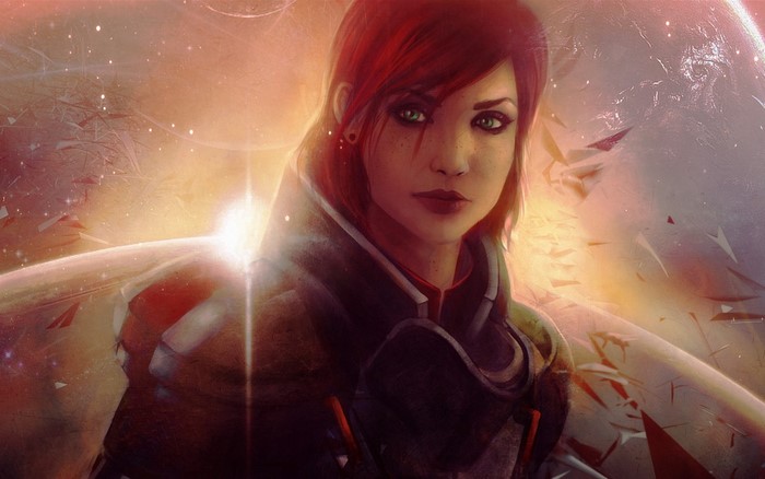 Female Shepard from Mass Effect