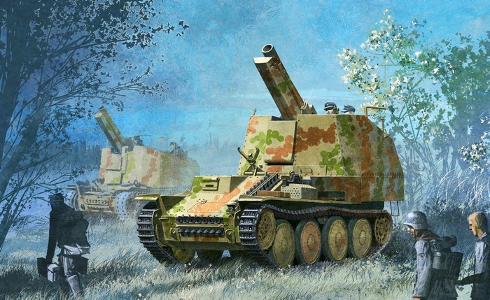 Sd.Kfz. 138 Ausf. M self-propelled gun painting
