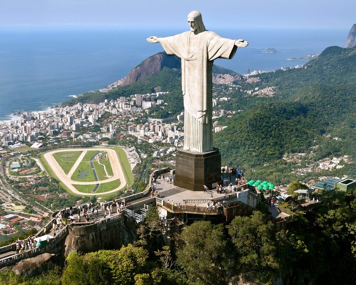 Christ the Redeemer statue overlooking Rio de Janeiro, Brazil