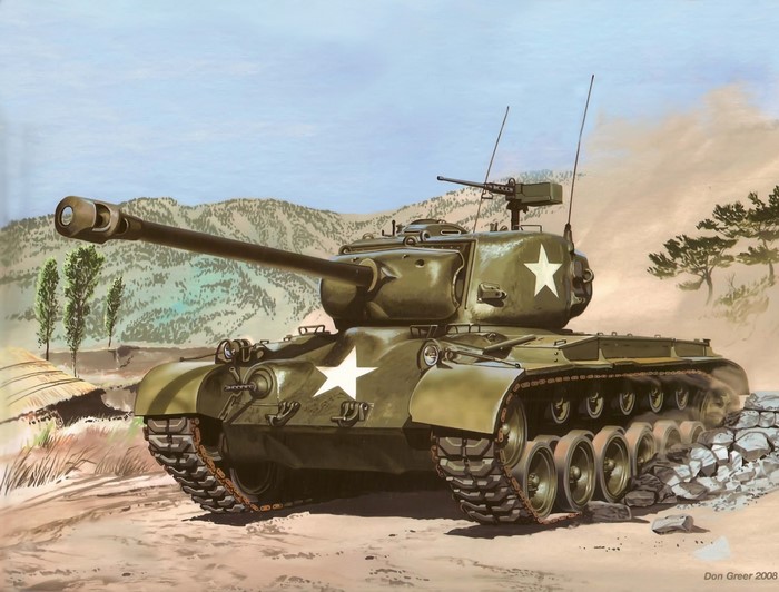 M26 Pershing Tank Painting