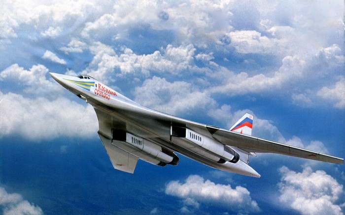 Tupolev Tu-160 "Vasily Senko" bomber in flight