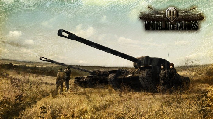 World of Tanks tanks and soldiers in a field