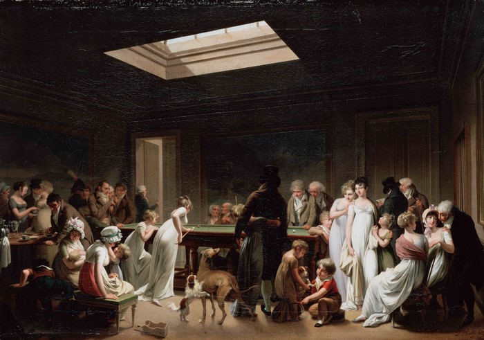 A Game of Billiards by Louis-Leopold Boilly