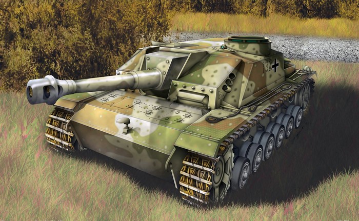 StuH 42 Ausf. G tank in camouflage