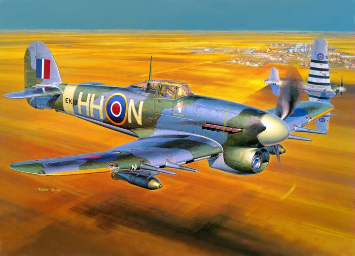Hawker Typhoon Mk.IB airplane painting art