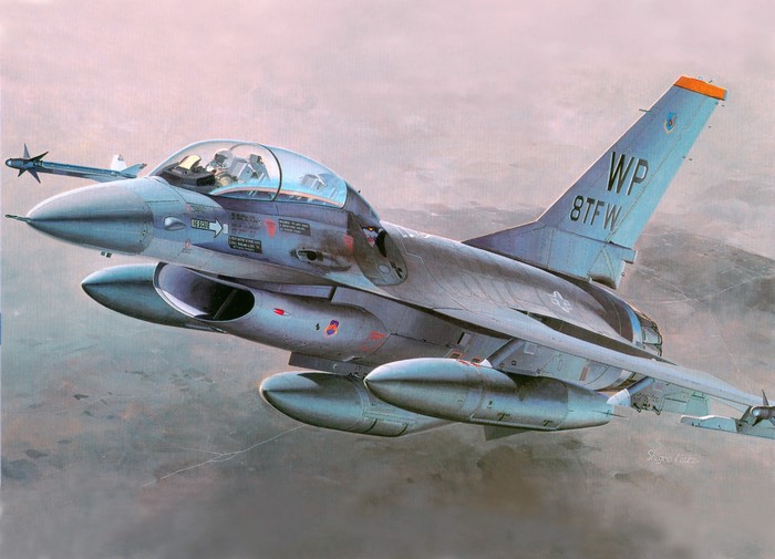 F-16 Fighting Falcon with WP 8TFW markings