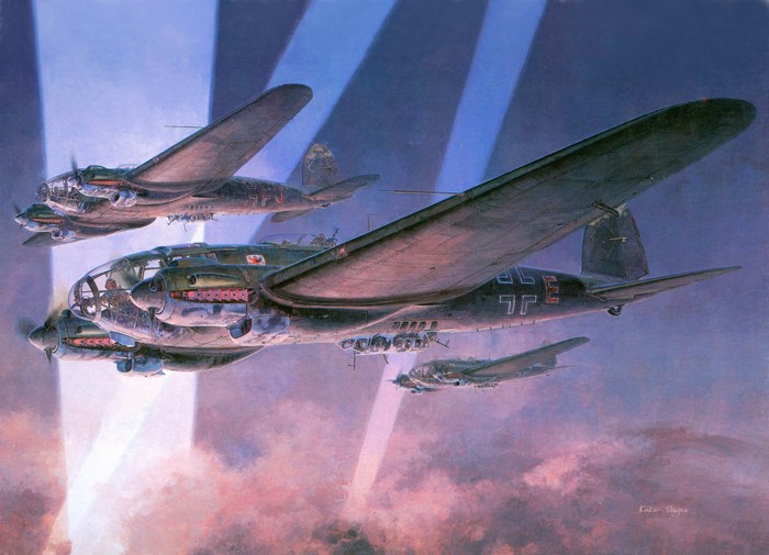 He 111P Bombers in Formation