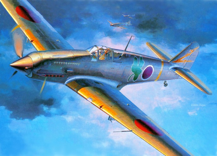Ki-61-I Tei Airplane Painting Art