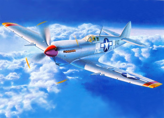 Painting Art of a World War II Airplane
