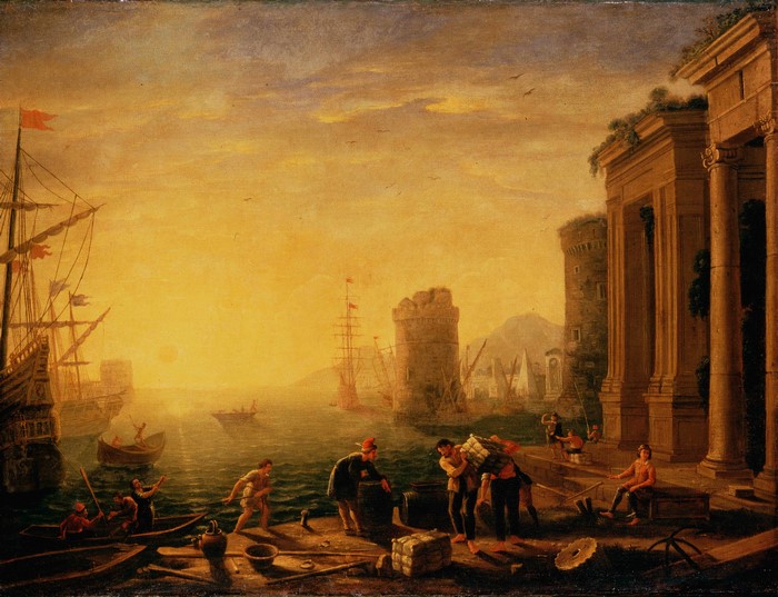 Morning in the Harbour by Claude Lorrain