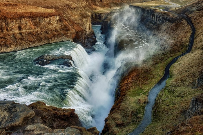 Gullfoss Waterfall in Iceland