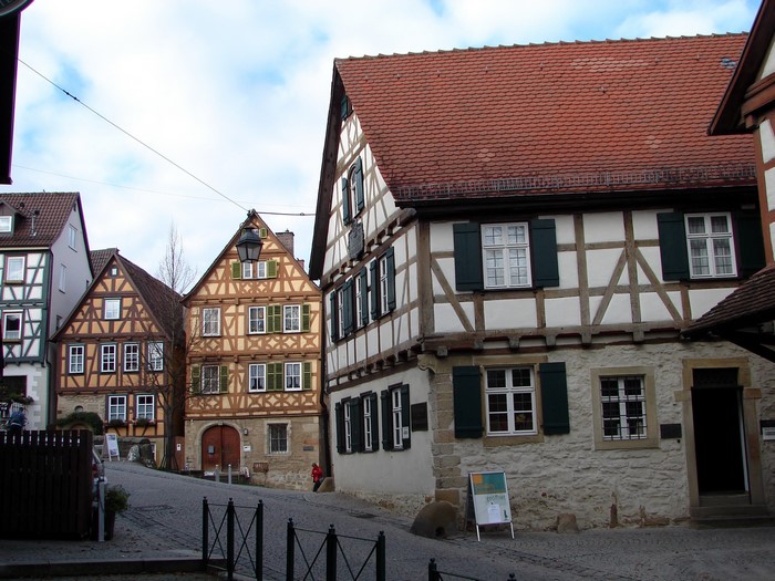 Half-timbered houses in Germany