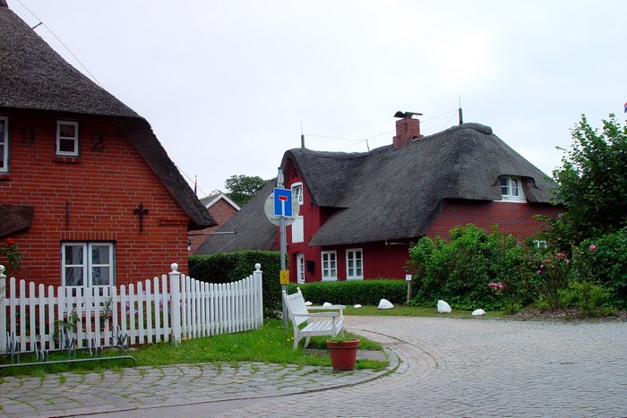 Thatched roof houses in Germany