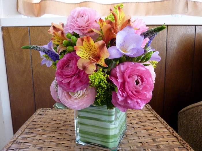 Bouquet of flowers in a vase